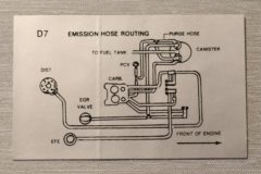 Vacuum Hose Roting Dekal Chevrolet 1979