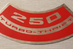 Luftrenar Dekal Chevrolet 250"