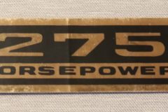 Ventilkåps Dekal Chevrolet 275Hp