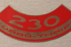 Luftrenar Dekal Chevrolet 230"