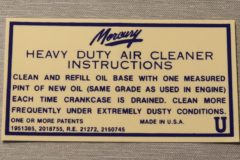 Luftrenar Dekal Mercury 1950-51