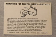 Heater Instruction Dekal Mercuty, Lincoln 1952-54