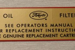 Oljefilter Behållare Dekal Lincoln, Mercury 1954-56