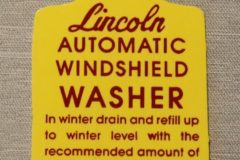 W/W Bottle Bracket Dekal Lincoln 1954-57