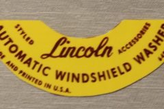 W/W Bottle Dekal Lincoln 1954-57