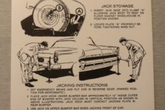 Jack Instruction Dekal Mercury 1955-56
