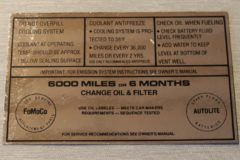 Service Spec. Dekal Lincoln, Mercury 1964