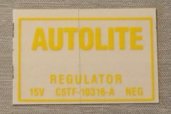 Voltage Regulator Dekal Lincoln, Mercury 1967-72