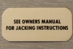 Jack Instruction Dekal Cougar 1967-73