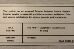 Emission Dekal Mercury 1969