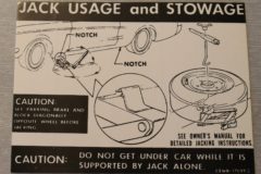 Jack Instruction Dekal Cougar 1969