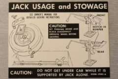 Jack Instruction Dekal Montego 1970-71