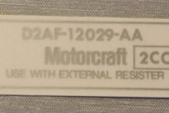 Tändspole Dekal Motorcraft 1972-80