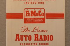 Deluxw Radio Owners Manual Ford 1951