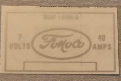 Voltage Regulator Dekal Ford 1955