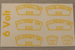 Ford & T-Bird Paint OK Dekal Set Ford 1955