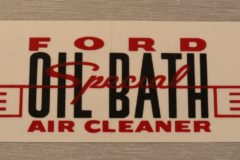 Oil Bath Air Cleaner Dekal Ford 1955-56