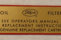 Oil Filter Cann. Dekal T-Bird 1955-56