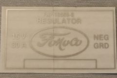 Voltage Regulator Dekal Ford 1956-57