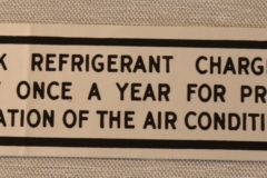 Air Cond. Glovebox Dekal Ford 1956-59 & T-Bird 1958-59