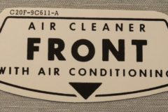 Luftrenar Dekal Fairlane Air Cond. 1962-63