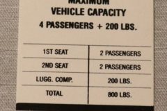 Tire Pressure Dekal Mopar E-Body F70x14 1970