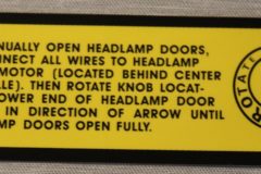 Hidden Headlights Dekal Chrysler 1968-71