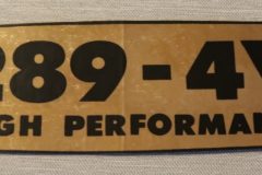 Ventilkåps Dekal Fairlane 289 1964-67