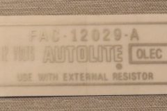 Tändspole Dekal Lincoln, Mercury, Mustang, T-Bird 1965-70