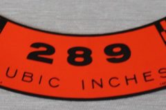 Luftrenar Dekal Ford, Mustang 1967-68