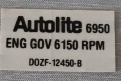 Motorrums Dekal Torino ( Rev. Limited) 1970