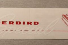 Ventilkåps Dekal Ford 2x4 Carb. Thunderbird Special 1957