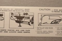 Jack Instruction Skyliner 1958