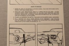Jack Instruction Dekal T-Bird 1962