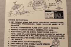 Jack Instruction Lincoln 1975