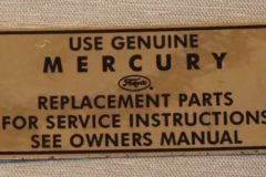 Luftrenardekal, Mercury & Edsel 1958-1960