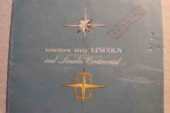 Försäljningsbroschyr Lincoln 1960