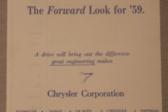 New Car Window Price Sticker Imperial 1959