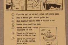 Jack Instruction Chrysler, DeSoto 1961