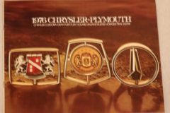 Försäljningsbroschyr Chrysler & Plymouth 1976