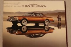 Försäljningsbroschyr Le Baron 1978