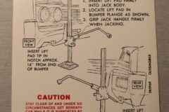 Jack Instruction Oldsmobile 1965