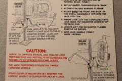 Jack Instruction Oldsmobile 1972-73
