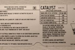 Emission Dekal Cadillac 1979