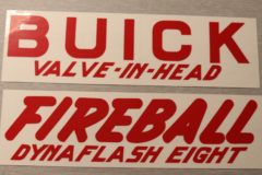 Ventilkåps Dekal Buick 1948-53