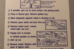 Jack Instruction Dart, Valiant, Demon, Duster 1970-71