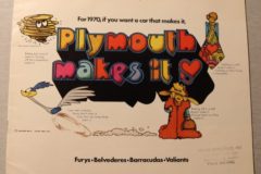 Försäljningsbroschyr Plymouth 1970