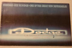 Försäljningsbroschyr Dodge 1963