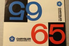 Försäljningsbroschyr Mopar 1965