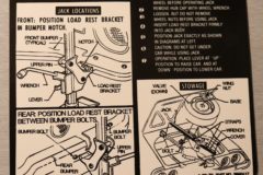 Jack Instruction Camaro 1970